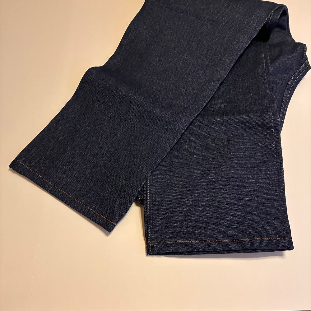 Wrangler Dark Blue Tapered Denim Jeans 13MWZA001 Men's US 34x30 Western Cotton - Picture 6 of 6